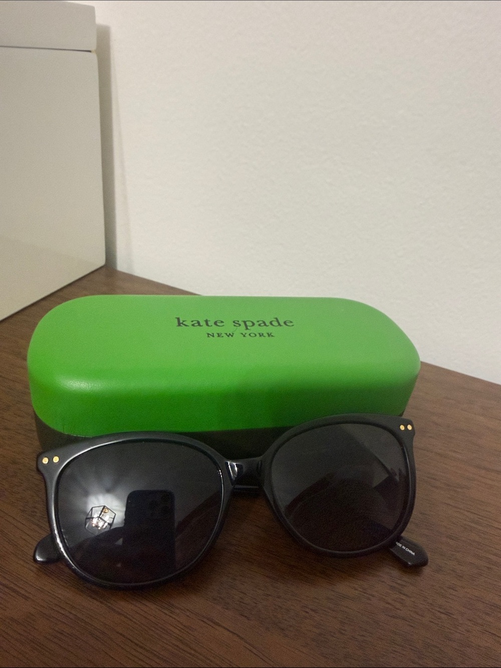 Kate Spade Black Sunglasses with Case